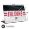 NFL Atlanta Falcons White Striped Universal Laptop 13in (10.6 x 7.6in) Skin