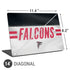 NFL Atlanta Falcons White Striped Universal Laptop 14in (11.4 x 8.2in) Skin