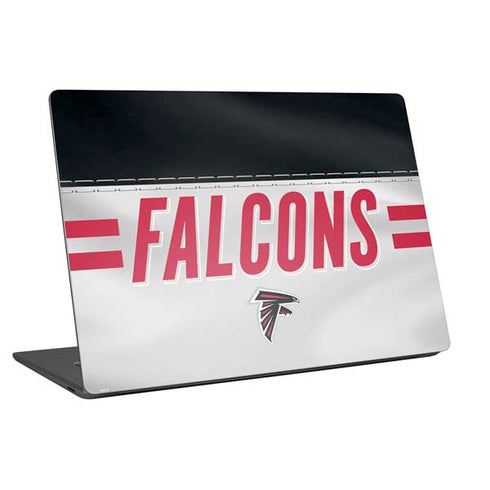 NFL Atlanta Falcons White Striped Universal Laptop 14in (11.4 x 8.2in) Skin