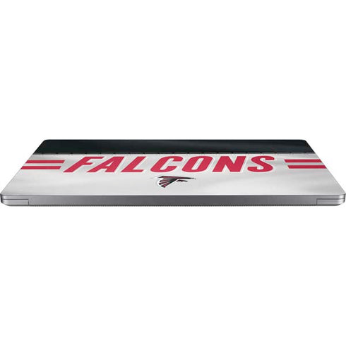 NFL Atlanta Falcons White Striped Universal Laptop 16in (13 x 9.4in) Skin