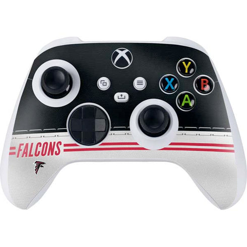 NFL Atlanta Falcons White Striped Xbox Series S Controller Skin