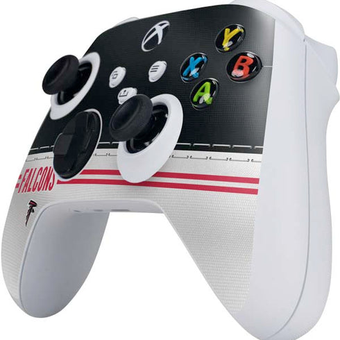 NFL Atlanta Falcons White Striped Xbox Series S Controller Skin