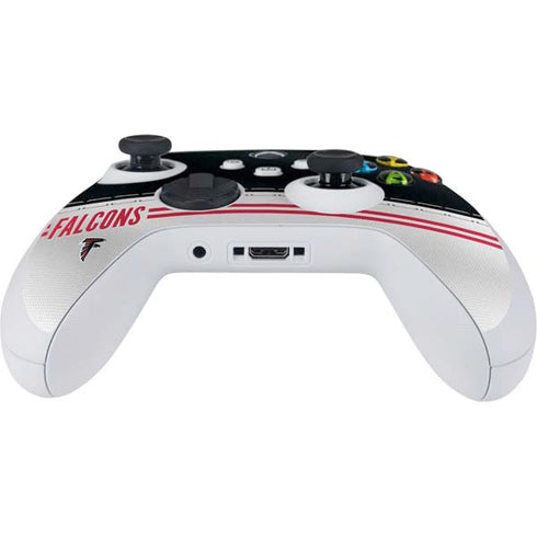 NFL Atlanta Falcons White Striped Xbox Series S Controller Skin