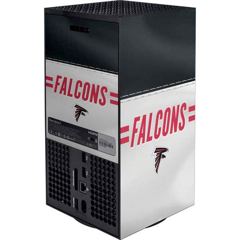 NFL Atlanta Falcons White Striped Xbox Series X Bundle Skin