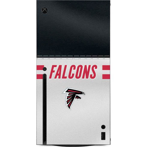 NFL Atlanta Falcons White Striped Xbox Series X Console Skin