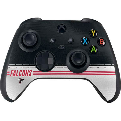NFL Atlanta Falcons White Striped Xbox Series X Controller Skin