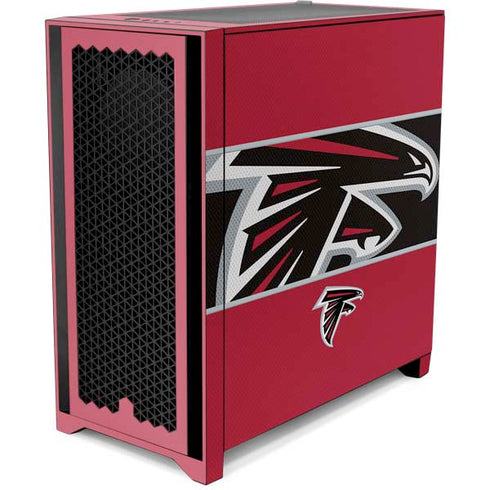 NFL Atlanta Falcons Zone Block Corsair 4000D Tempered Glass Mid-Tower ATX Case Skin