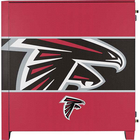 NFL Atlanta Falcons Zone Block Corsair 4000D Tempered Glass Mid-Tower ATX Case Skin