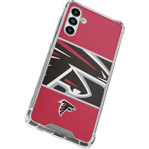 NFL Atlanta Falcons Zone Block Galaxy A13 5G Clear Case