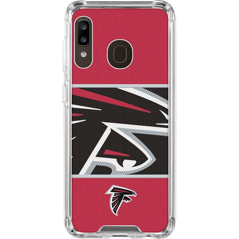 NFL Atlanta Falcons Zone Block Galaxy A30 Clear Case