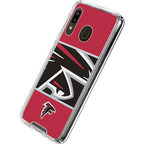 NFL Atlanta Falcons Zone Block Galaxy A30 Clear Case