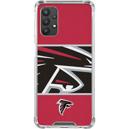 NFL Atlanta Falcons Zone Block Galaxy A32 5G Clear Case