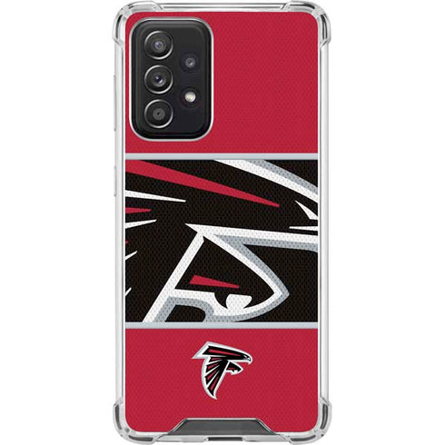 NFL Atlanta Falcons Zone Block Galaxy A52 5G Clear Case
