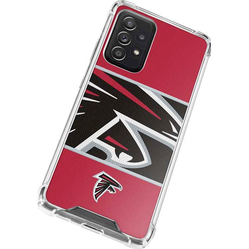 NFL Atlanta Falcons Zone Block Galaxy A52 5G Clear Case