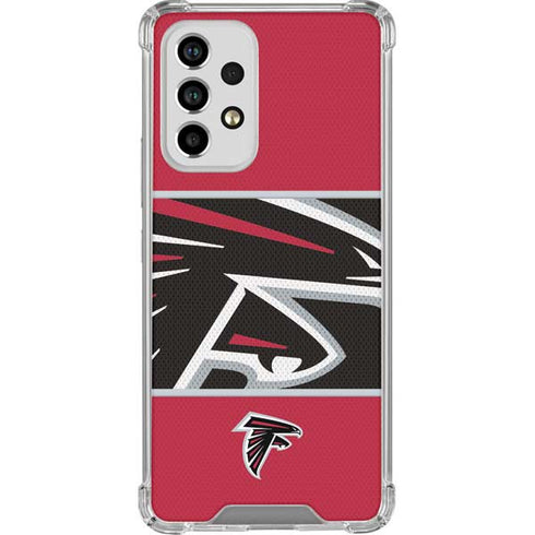NFL Atlanta Falcons Zone Block Galaxy A53 5G Clear Case