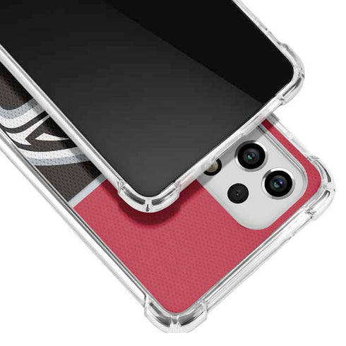 NFL Atlanta Falcons Zone Block Galaxy A53 5G Clear Case