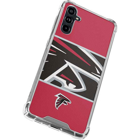 NFL Atlanta Falcons Zone Block Galaxy A54 5G Clear Case