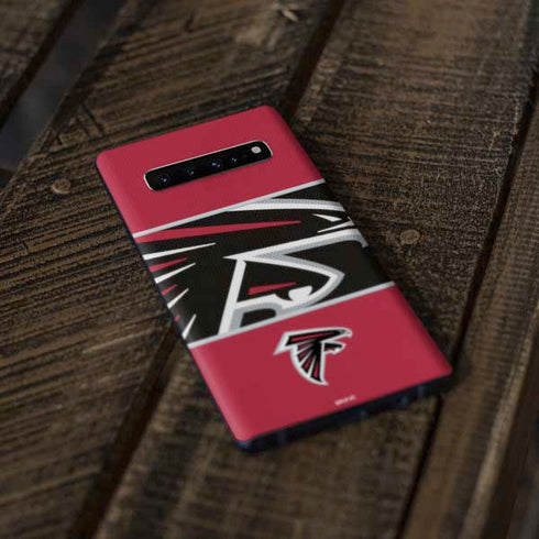 NFL Atlanta Falcons Zone Block Galaxy S10 Skin