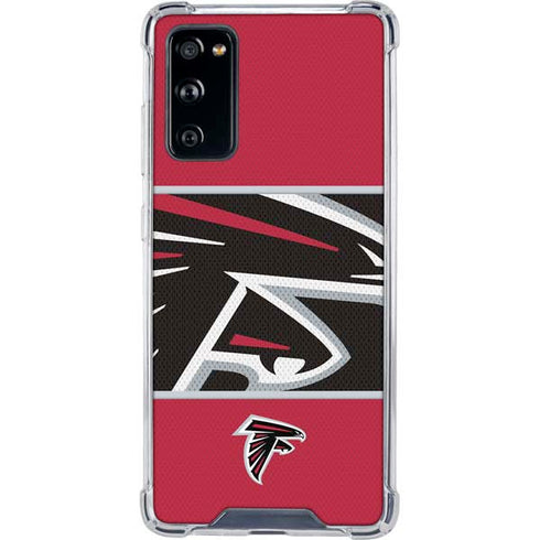 NFL Atlanta Falcons Zone Block Galaxy S20 FE Clear Case
