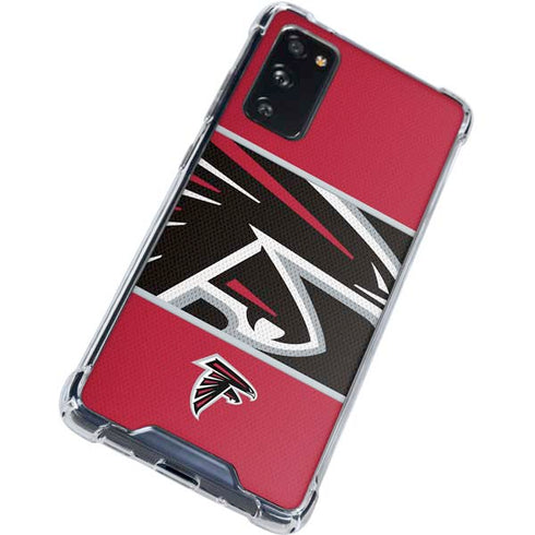 NFL Atlanta Falcons Zone Block Galaxy S20 FE Clear Case