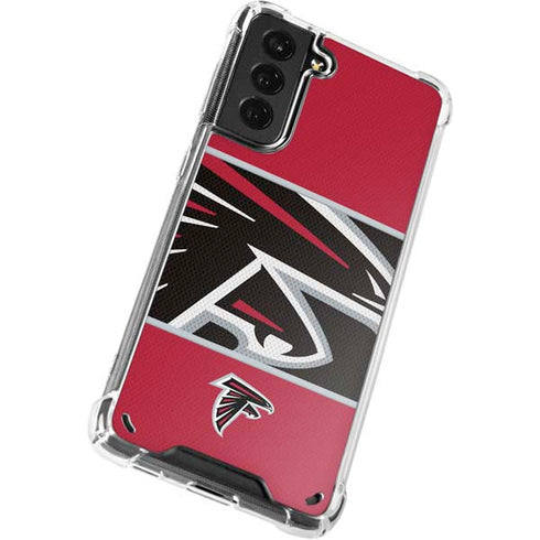 NFL Atlanta Falcons Zone Block Galaxy S21 Plus 5G Clear Case