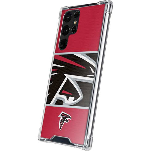 NFL Atlanta Falcons Zone Block Galaxy S22 Ultra Clear Case