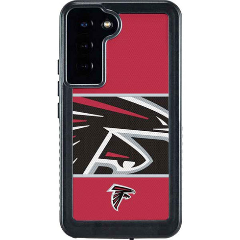 NFL Atlanta Falcons Zone Block Galaxy S23 Plus Waterproof Case