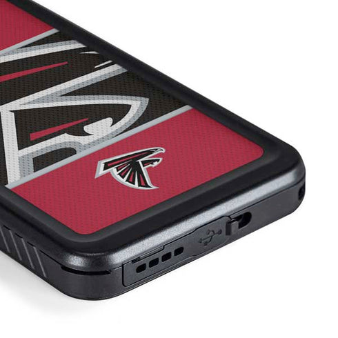 NFL Atlanta Falcons Zone Block Galaxy S23 Plus Waterproof Case