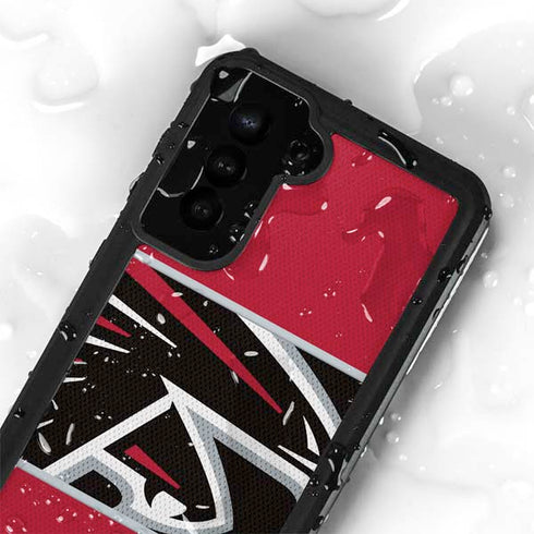 NFL Atlanta Falcons Zone Block Galaxy S23 Plus Waterproof Case