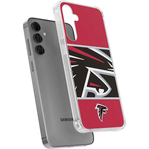 NFL Atlanta Falcons Zone Block Galaxy S24 Plus Clear Case