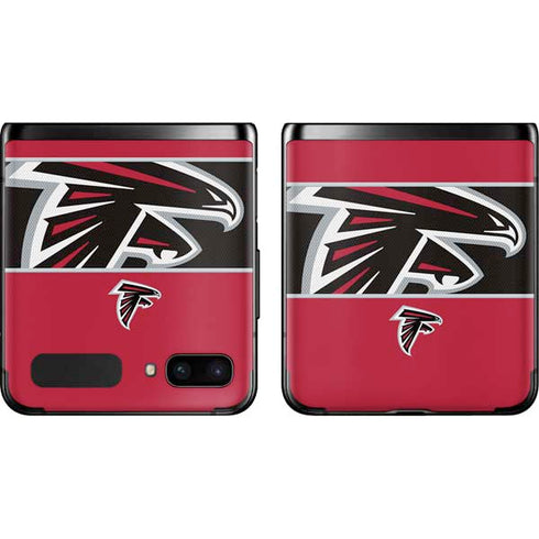NFL Atlanta Falcons Zone Block Galaxy Z Flip Skin
