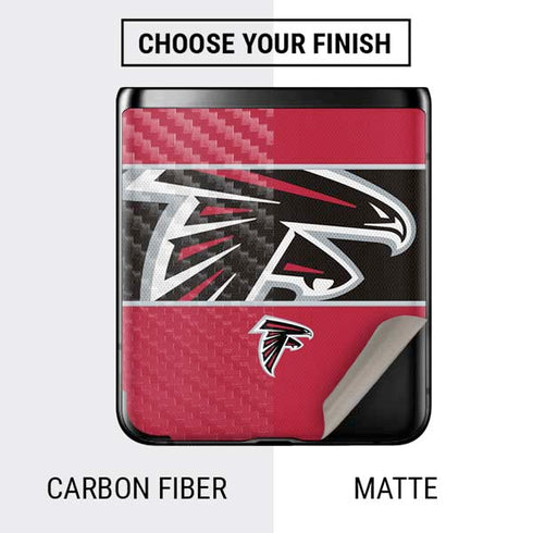 NFL Atlanta Falcons Zone Block Galaxy Z Flip Skin