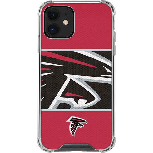NFL Atlanta Falcons Zone Block iPhone 12 Mini Clear Case