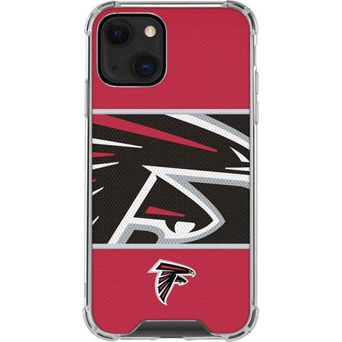 NFL Atlanta Falcons Zone Block iPhone 13 Clear Case