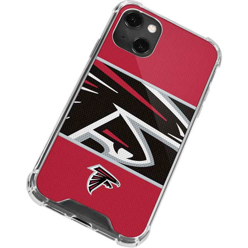 NFL Atlanta Falcons Zone Block iPhone 13 Mini Clear Case