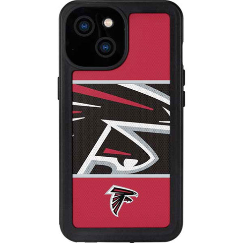 NFL Atlanta Falcons Zone Block iPhone 13 Mini Waterproof Case