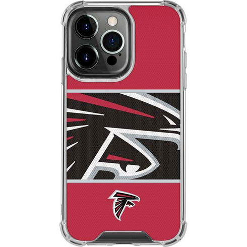 NFL Atlanta Falcons Zone Block iPhone 13 Pro Clear Case