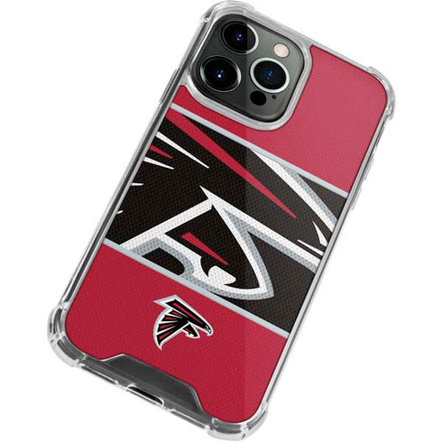 NFL Atlanta Falcons Zone Block iPhone 13 Pro Clear Case
