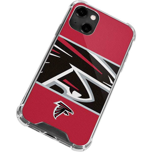 NFL Atlanta Falcons Zone Block iPhone 14 Clear Case