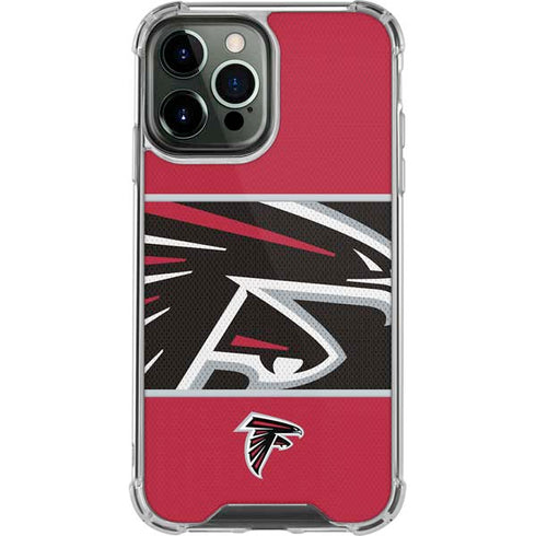 NFL Atlanta Falcons Zone Block iPhone 14 Pro Max Clear Case