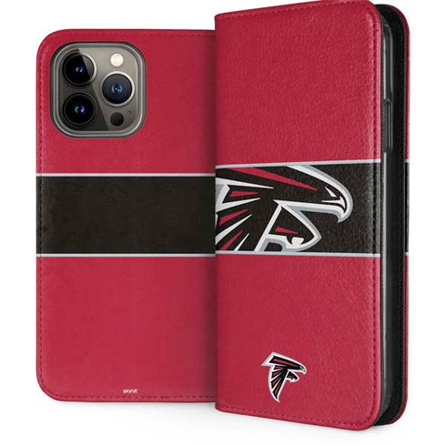 NFL Atlanta Falcons Zone Block iPhone 14 Pro Max Folio Case
