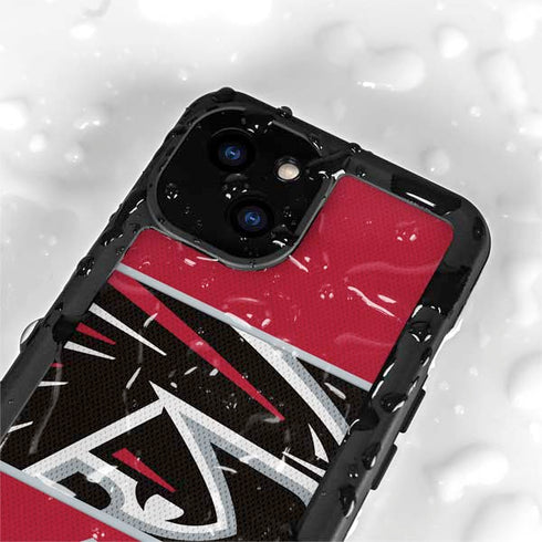 NFL Atlanta Falcons Zone Block iPhone 15 Waterproof Case
