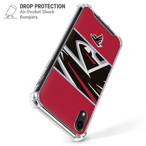 NFL Atlanta Falcons Zone Block iPhone XR Clear Case