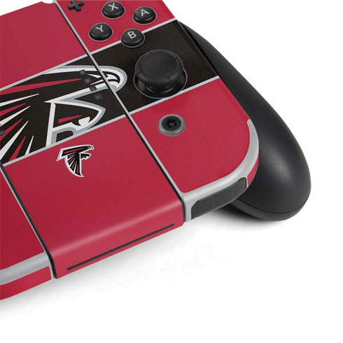 NFL Atlanta Falcons Zone Block Nintendo Switch OLED (2021) Skin