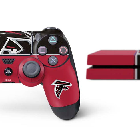 NFL Atlanta Falcons Zone Block PS4 Console and Controller Bundle Skin