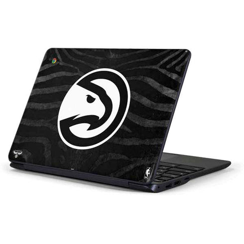 NBA Atlanta Hawks Black Animal Print Samsung Chromebook Skin