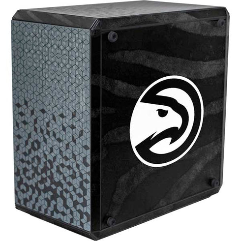 NBA Atlanta Hawks Black Animal Print Cooler Master MasterBox Q300L Mini Tower Skin