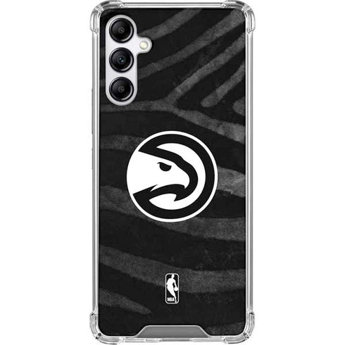 NBA Atlanta Hawks Black Animal Print Galaxy A15 5G Clear Case