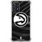 NBA Atlanta Hawks Black Animal Print Galaxy A72 5G Clear Case
