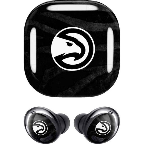 NBA Atlanta Hawks Black Animal Print Galaxy Buds Pro Skin